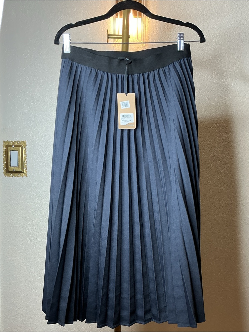 Halogen Black and Navy Textured Skirt